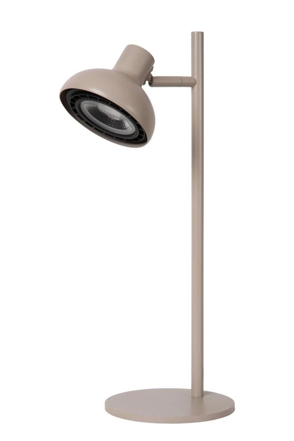 Lucide SENSAS - Bureaulamp - Ø 18 cm - 1xGU10 (ES111) - Beige - uitgezet